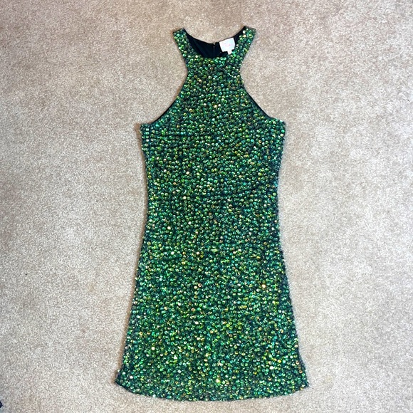 parker green sequin dress Pin by Eva Parker on high fashion